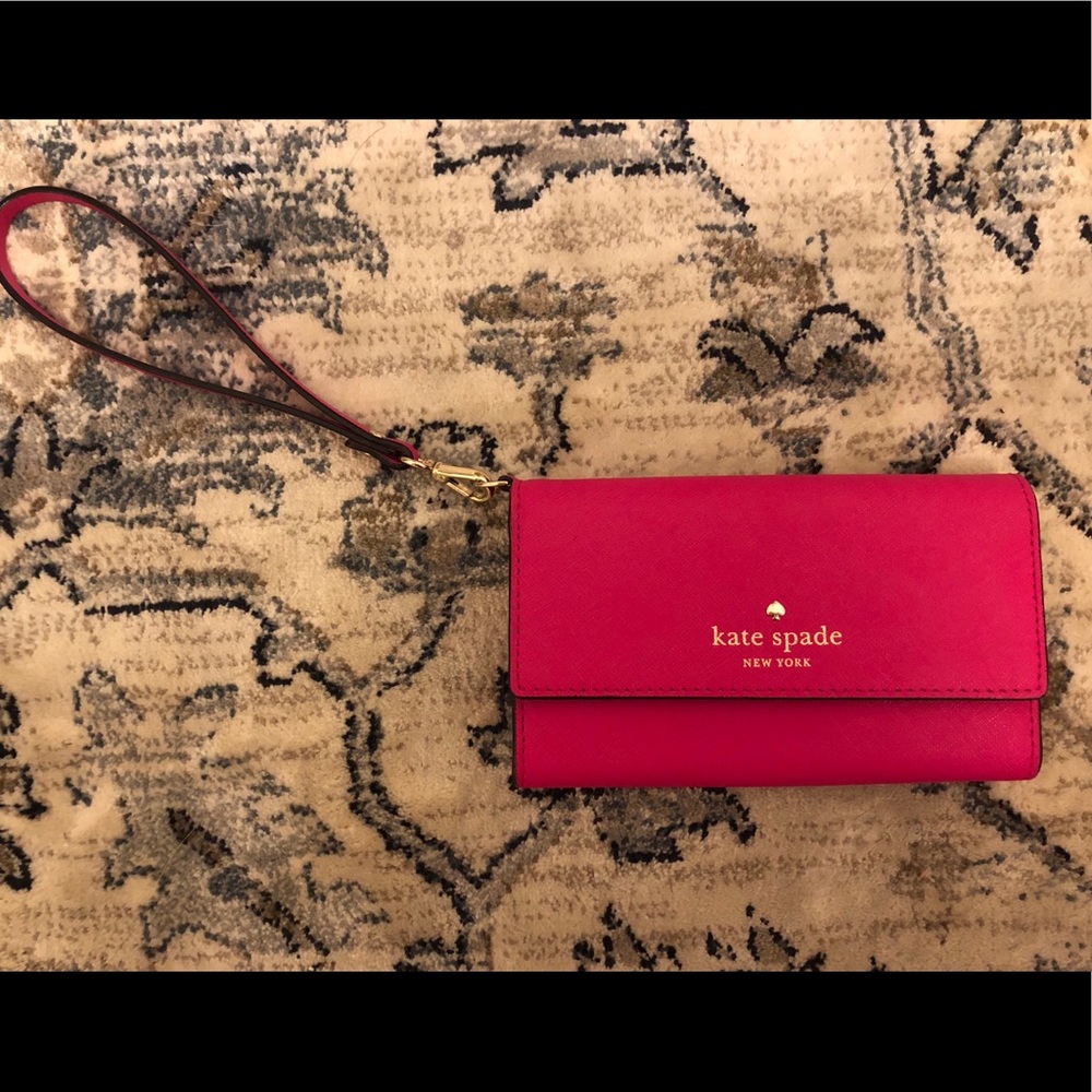 Kate spade wristlet wallet/phone case